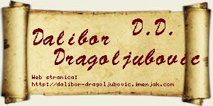Dalibor Dragoljubović vizit kartica